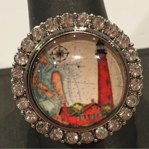 Lighthouse Snap Jewelry Ring